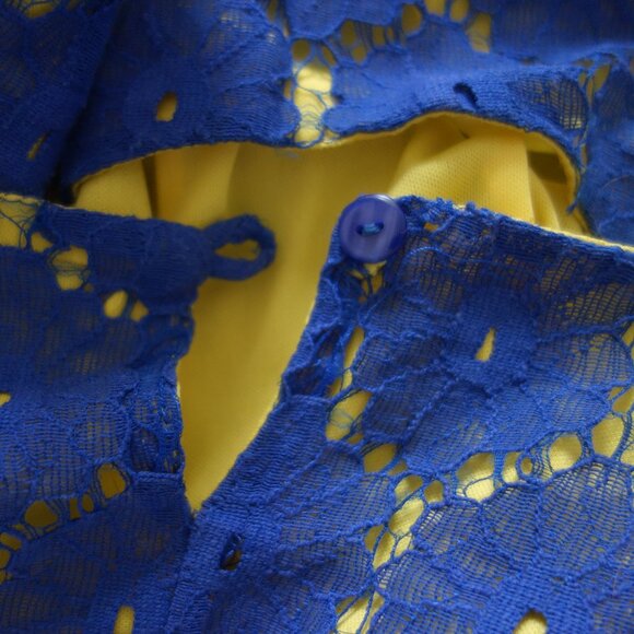 Magic Blue with Yellow Inner Size M Dress - Picture 13 of 16